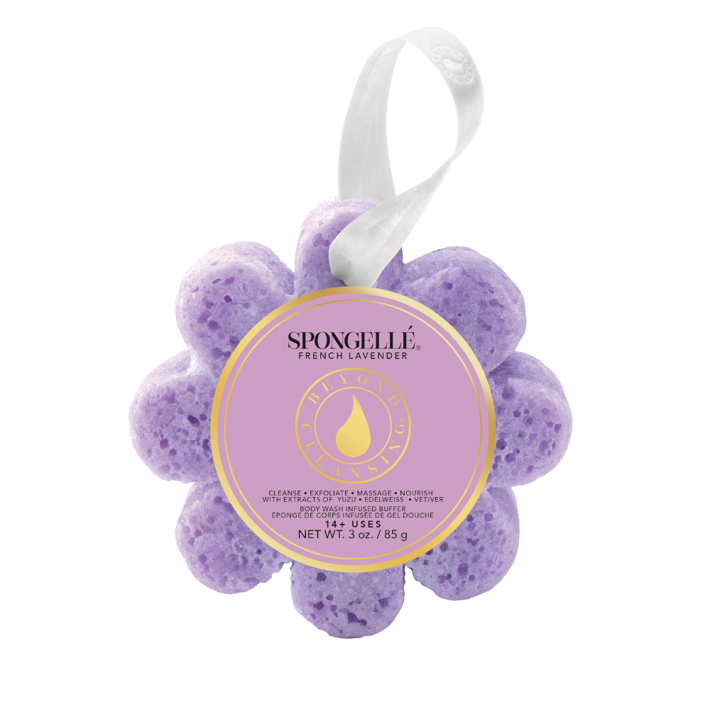 Spongellé French Lavender Body & Pedi Buffer + Wash Refill Set