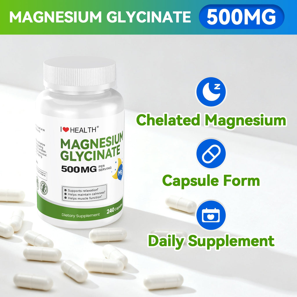 I Love Health Magnesium Glycinate – 240 Capsules
