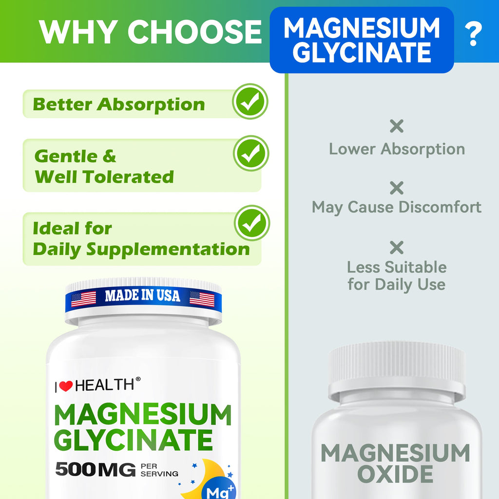 I Love Health Magnesium Glycinate – 240 Capsules