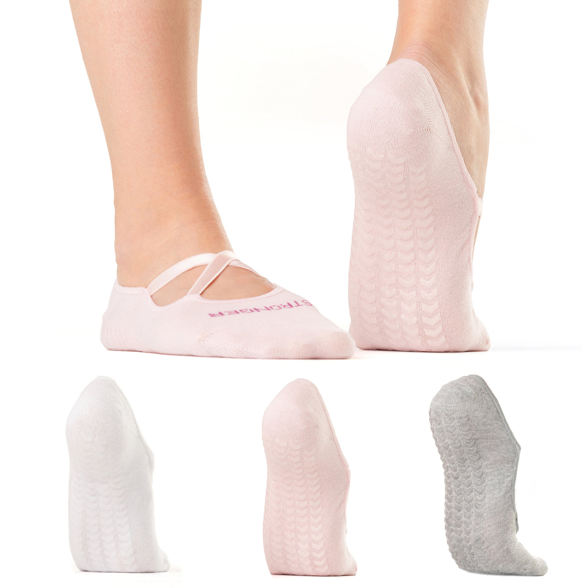 Balanced Yoga Stuff Pilates & Yoga Grip Socks – 3 Pairs