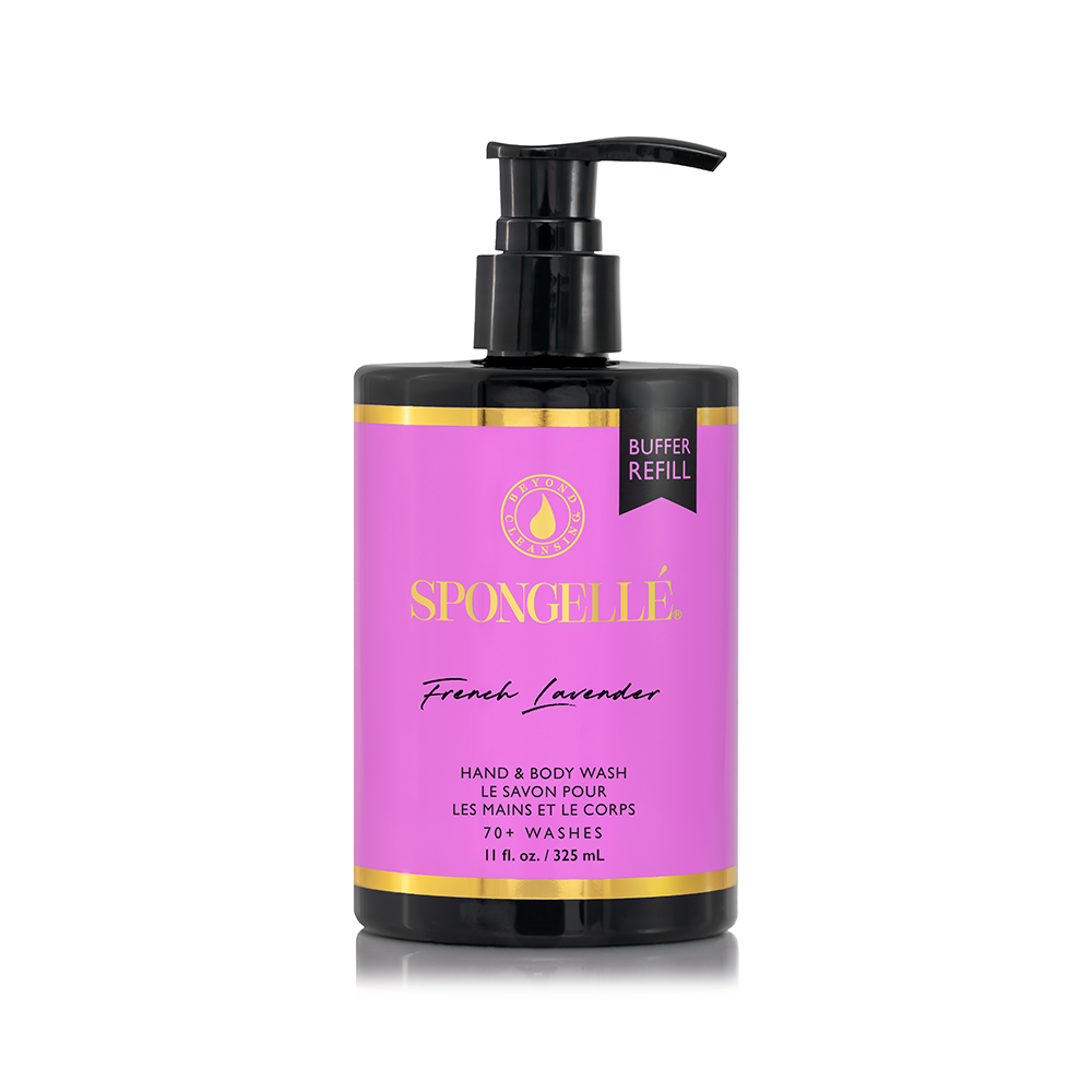 Spongellé French Lavender Body & Pedi Buffer + Wash Refill Set