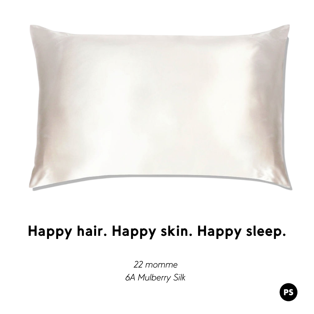 PURE SOL Mulberry Silk Pillowcase – Ivory