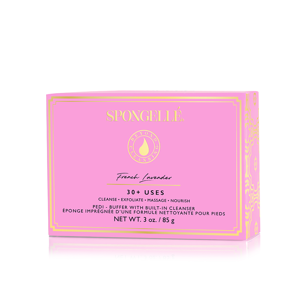 Spongellé French Lavender Body & Pedi Buffer + Wash Refill Set