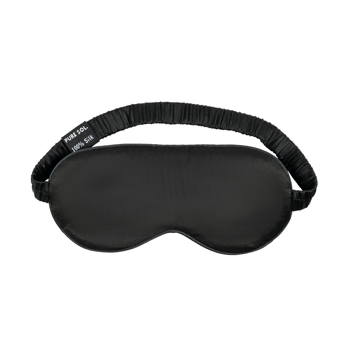 PURE SOL Mulberry Silk Sleep Mask – Black Onyx