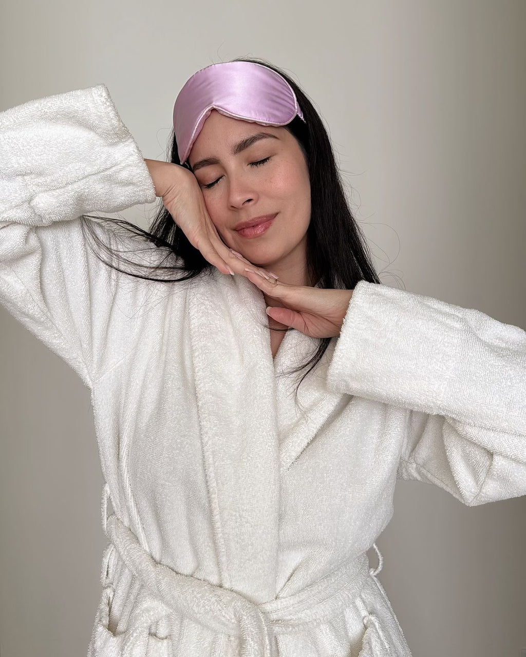 PURE SOL Mulberry Silk Sleep Mask – Black Onyx