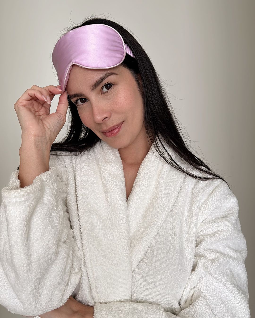 PURE SOL Mulberry Silk Sleep Mask – Black Onyx