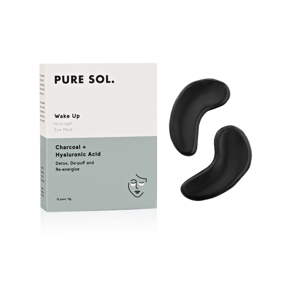 PURE SOL Wake Up Hydrogel Eye Patches – 12 Pairs