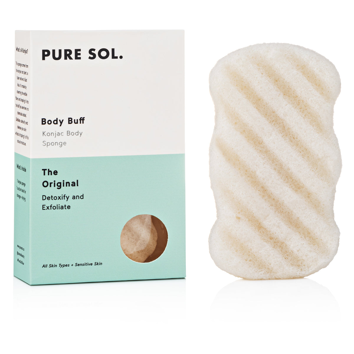 PURE SOL Original Konjac Body Sponge