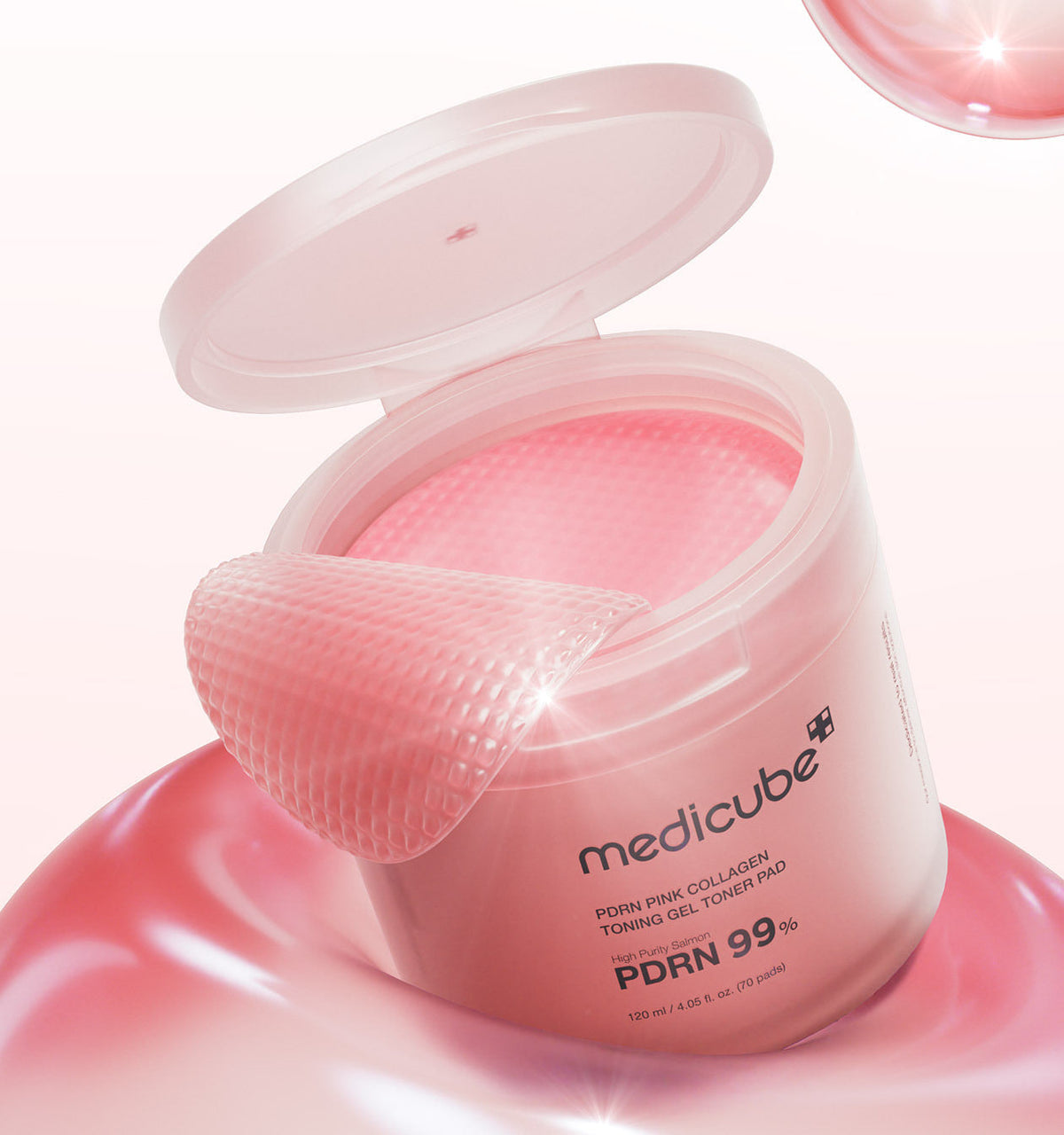 medicube PDRN Pink Collagen Gel Toner Pads – 70 Pads